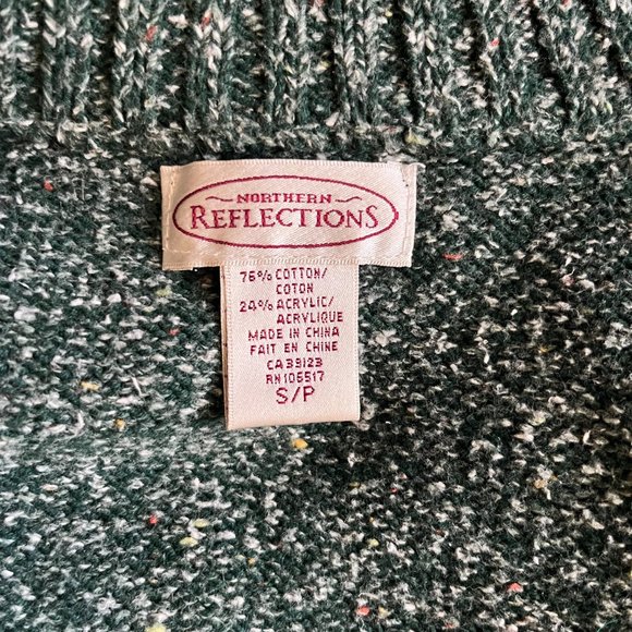 Green knit zip up sweater forest fairy sweater - Picture 7 of 10